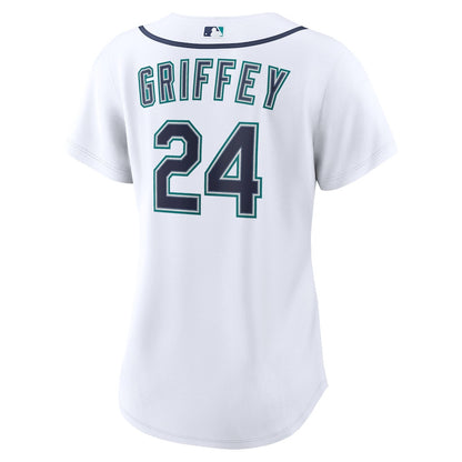 Ken Griffey Jr. 24 Seattle Mariners Women's Home Jersey - White