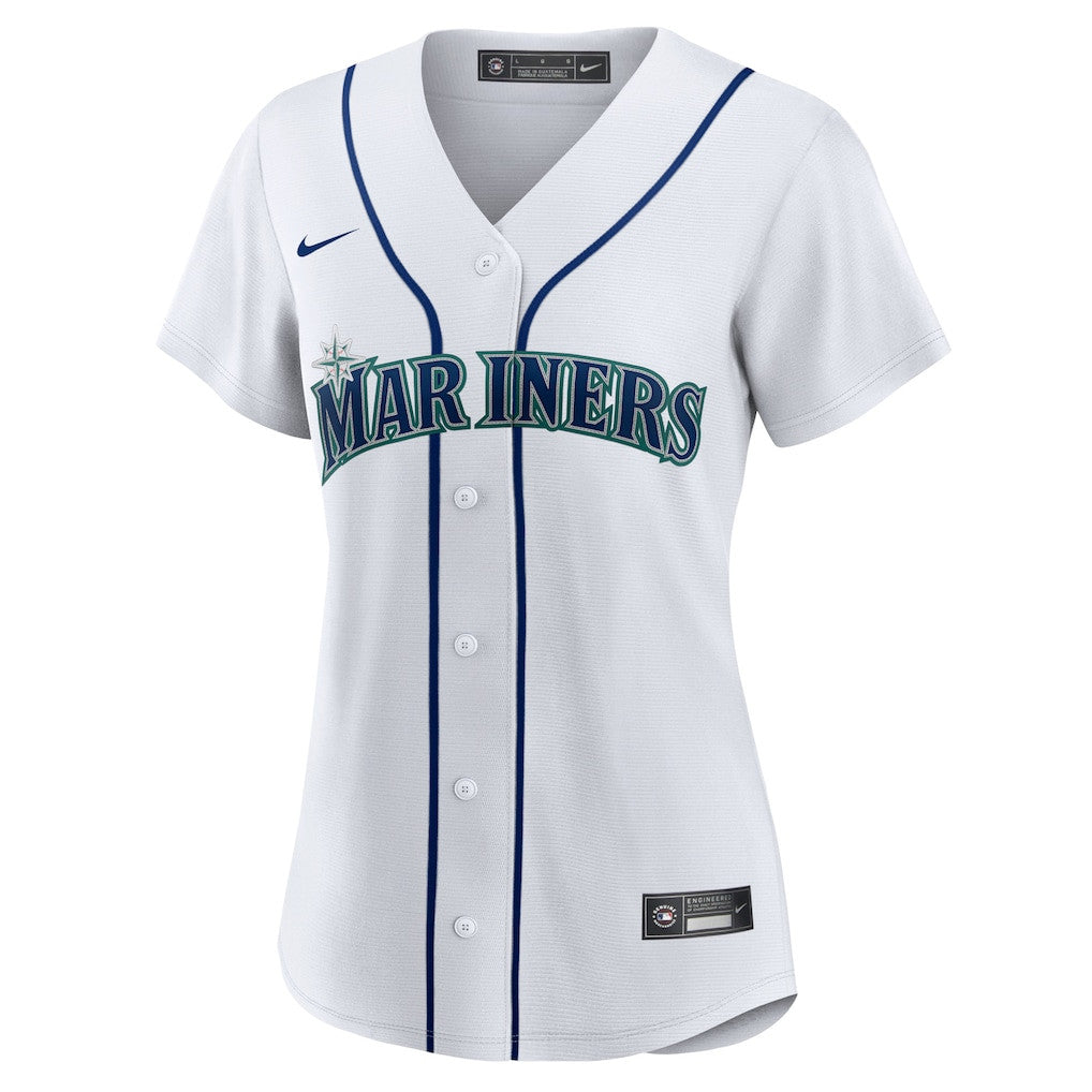 Julio Rodriguez 44 Seattle Mariners Women's Home Player Jersey - White