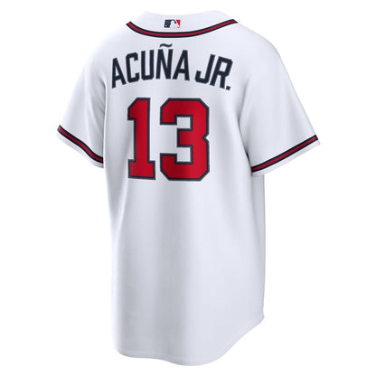Ronald Acuña Jr. 13 Atlanta Braves Home Men Jersey - White