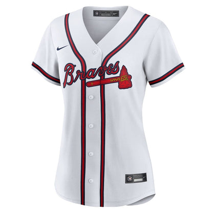 Ronald Acuna Jr. 13 Atlanta Braves Women's Home Player Jersey - White