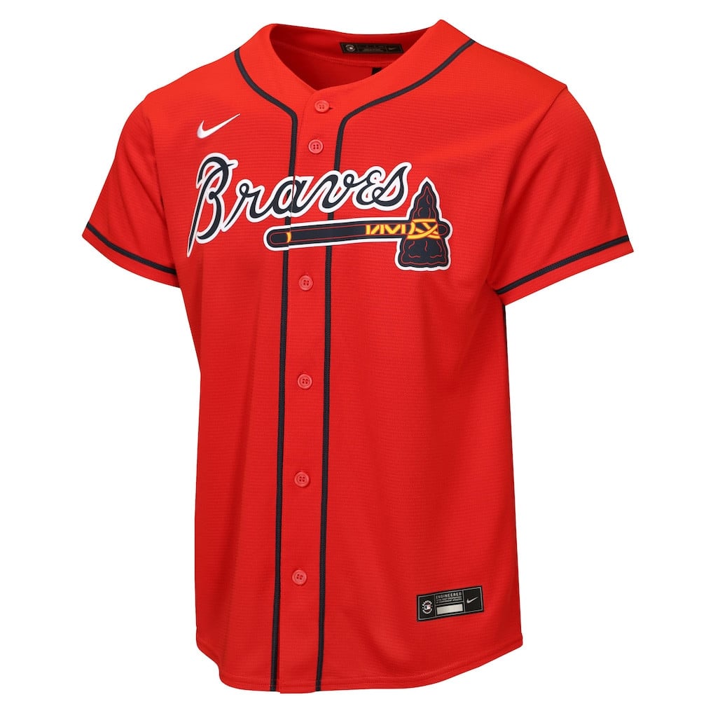 Ronald Acuña Jr. 13 Atlanta Braves Alternate 2 YOUTH Jersey - Red
