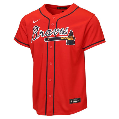 Ronald Acuña Jr. 13 Atlanta Braves Alternate 2 YOUTH Jersey - Red