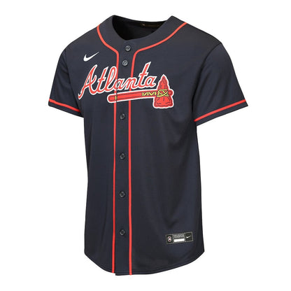 Ronald Acuña Jr. 13 Atlanta Braves Alternate YOUTH Jersey - Navy