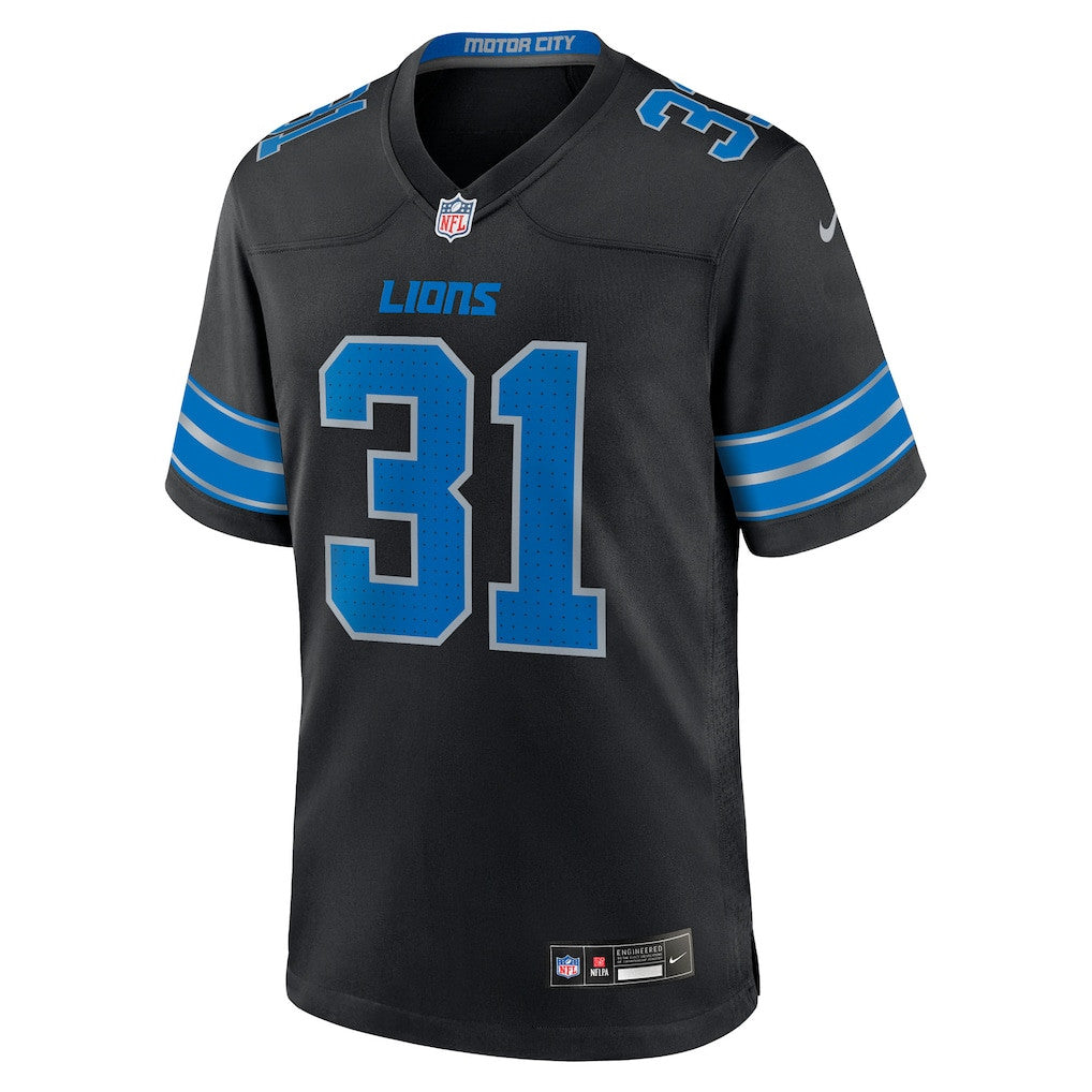 Kerby Joseph 31 Detroit Lions Alternate Game Men Jersey - Black