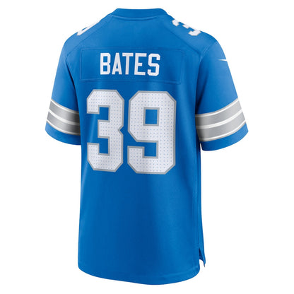 Jake Bates 39 Detroit Lions Team Game Men Jersey - Blue