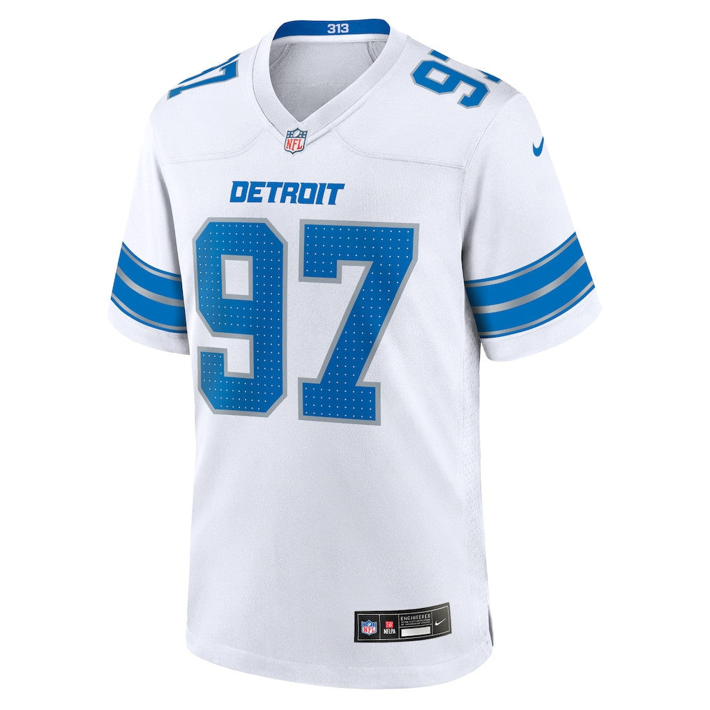 Aidan Hutchinson 97 Detroit Lions Game Men Jersey - White