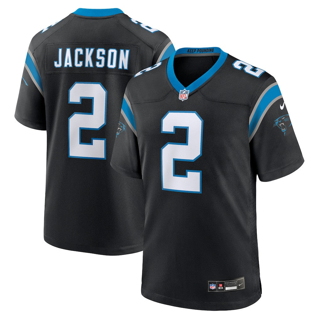 Mike Jackson 2 Carolina Panthers Team Game Men Jersey - Black