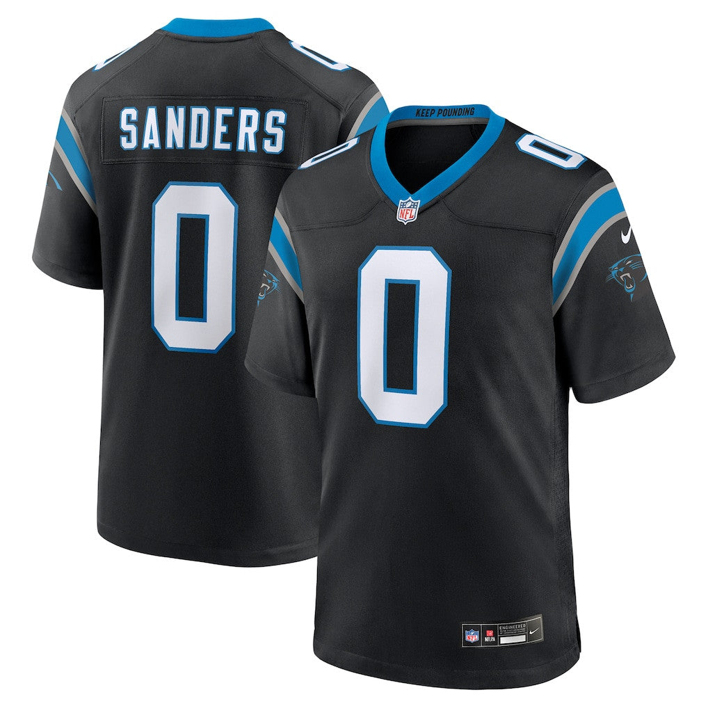 Ja'Tavion Sanders 0 Carolina Panthers Team Game Men Jersey - Black