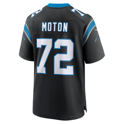 Taylor Moton 72 Carolina Panthers Team Game Men Jersey - Black