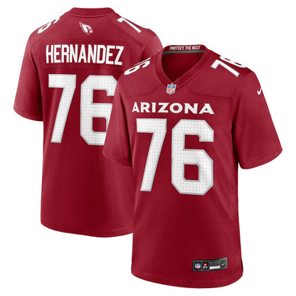 Will Hernandez 76 Arizona Cardinals Team Game Men Jersey - Cardinal