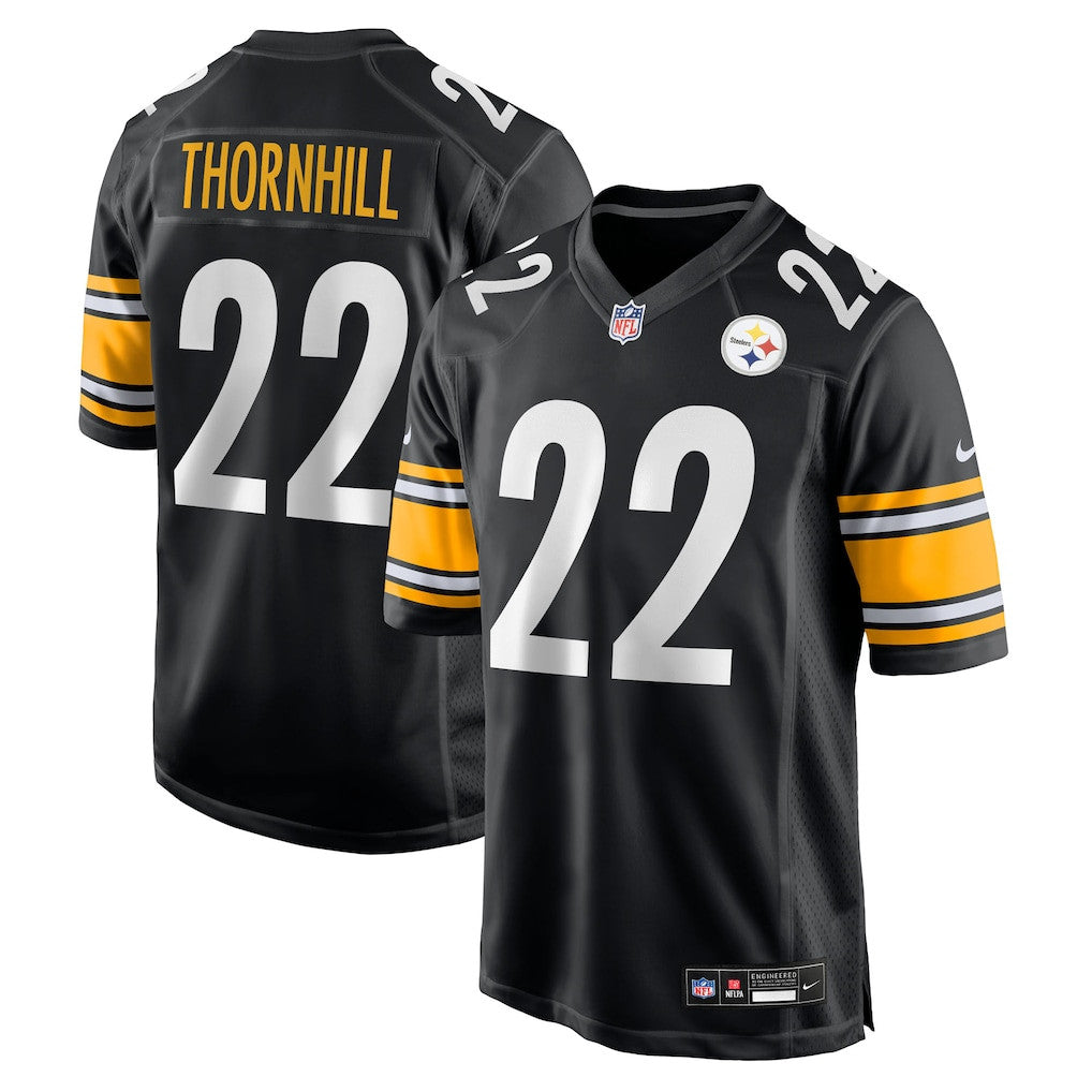 Juan Thornhill 22 Pittsburgh Steelers Team Game Men Jersey - Black