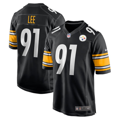 Logan Lee 91 Pittsburgh Steelers Team Game Men Jersey - Black