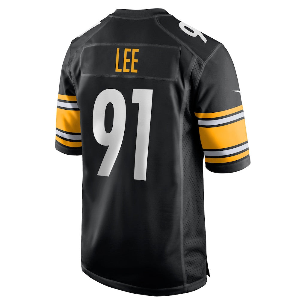 Logan Lee 91 Pittsburgh Steelers Team Game Men Jersey - Black