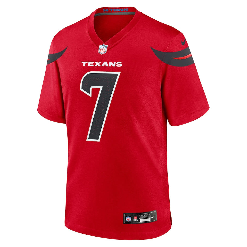 C.J. Stroud 7 Houston Texans Alternate Game Men Jersey - Red