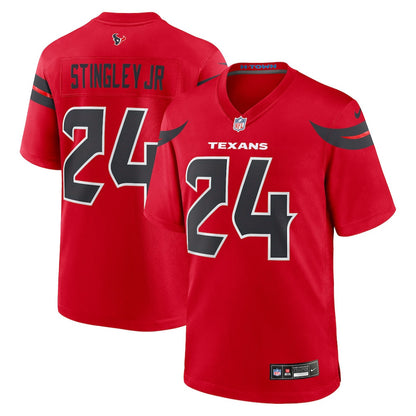 Derek Stingley Jr. 24 Houston Texans Alternate Game Men Jersey - Red
