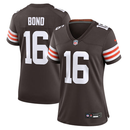 Isaiah Bond 16 Cleveland Browns Women's Team Game Jersey - Brown
