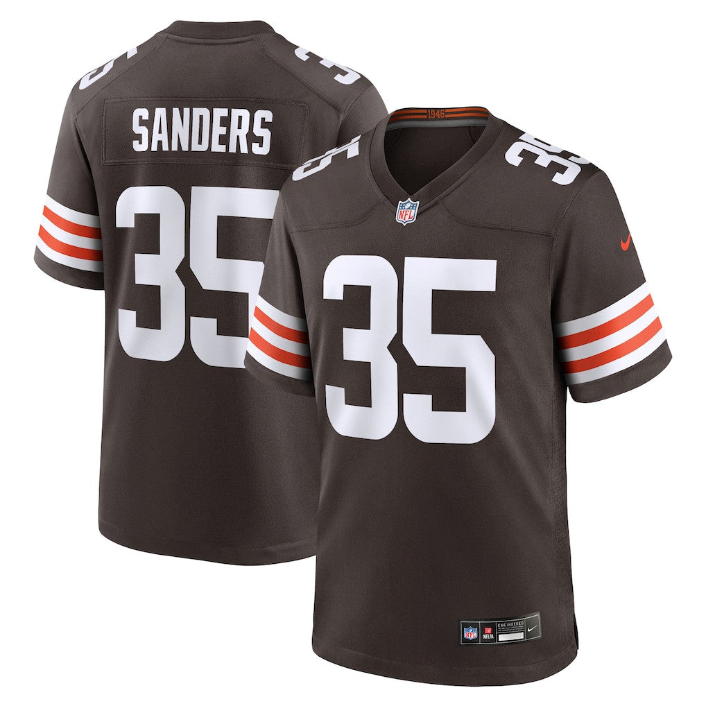 Raheim Sanders 35 Cleveland Browns Team Game Men Jersey - Brown