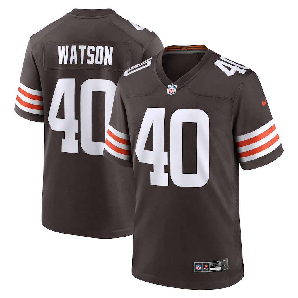 Nathaniel Watson 40 Cleveland Browns Team Game Men Jersey - Brown