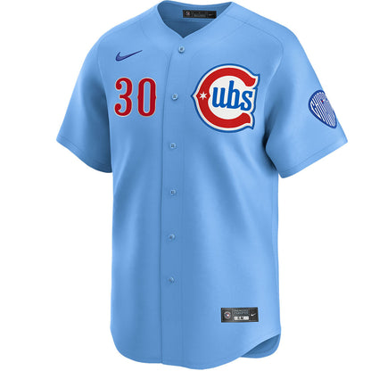 Edward Cabrera 30 Chicago Cubs Alternate Men Jersey - Light Blue