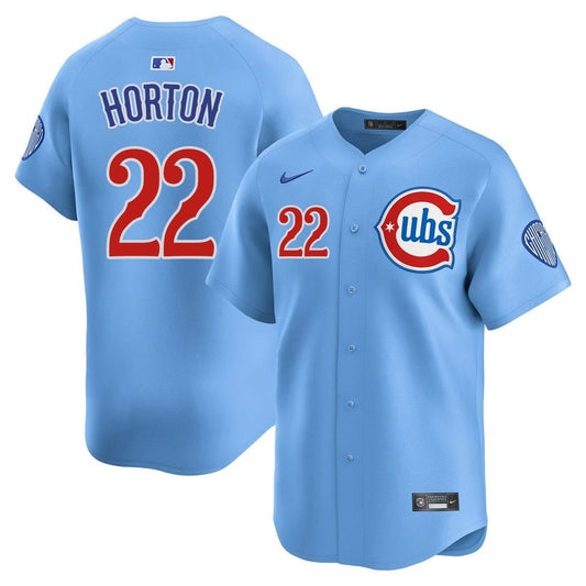 Cade Horton 22 Chicago Cubs Alternate Men Jersey - Light Blue