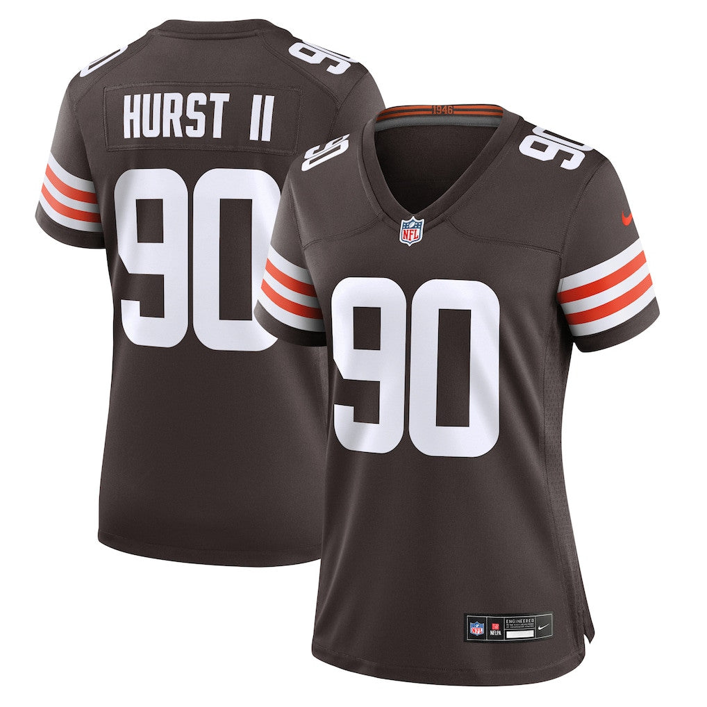 Maurice Hurst II 90 Cleveland Browns Women's Team Game Jersey - Brown
