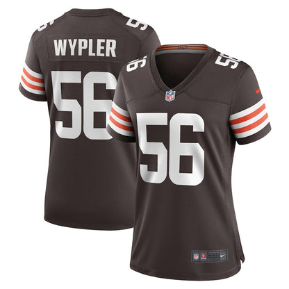 Luke Wypler 56 Cleveland Browns Women's Team Game Jersey - Brown