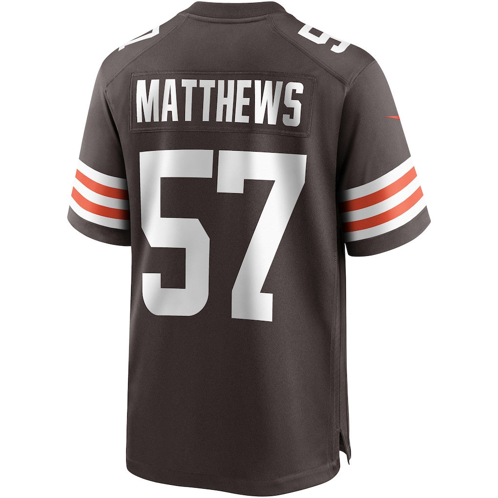 Clay Matthews 57 Cleveland Browns Game Men Jersey - Brown