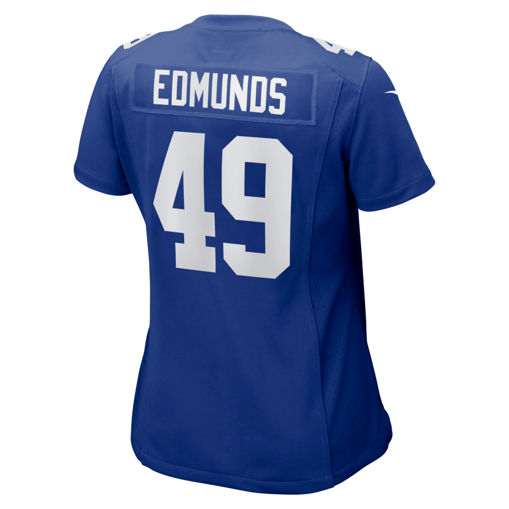 Tremaine Edmunds 49 New York Giants Women's Team Game Jersey - Royal