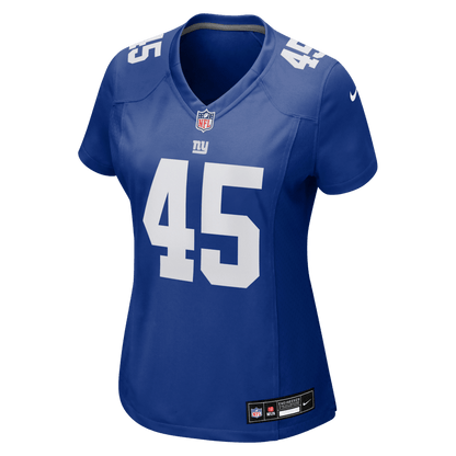 Patrick Ricard 45 New York Giants Women's Team Game Jersey - Royal