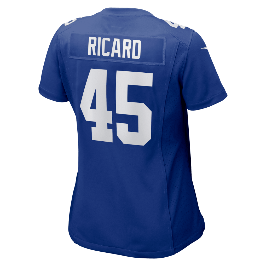 Patrick Ricard 45 New York Giants Women's Team Game Jersey - Royal