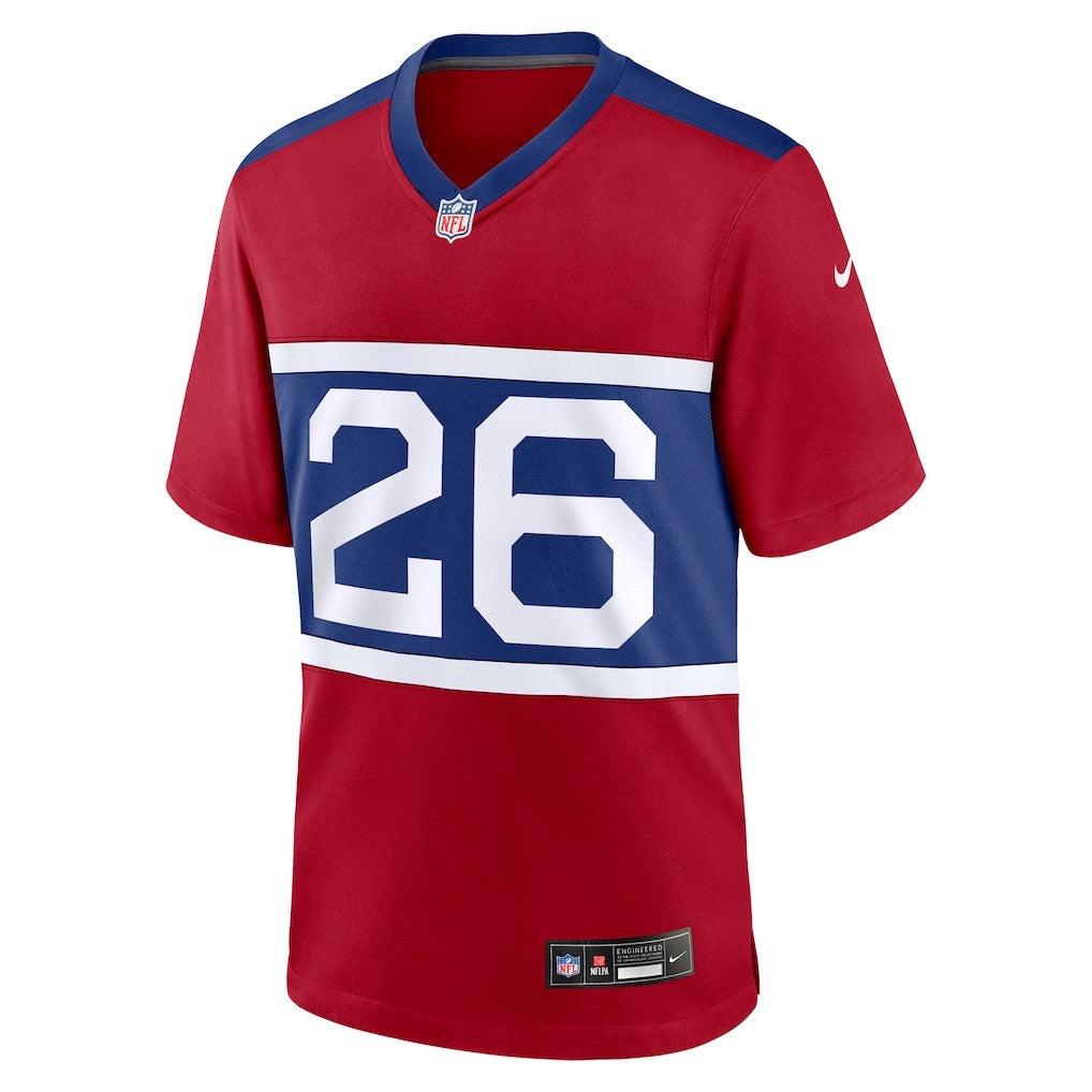 Devin Singletary 26 New York Giants Alternate Player Game Men Jersey - Century Red