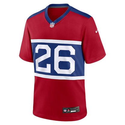 Devin Singletary 26 New York Giants Alternate Player Game Men Jersey - Century Red
