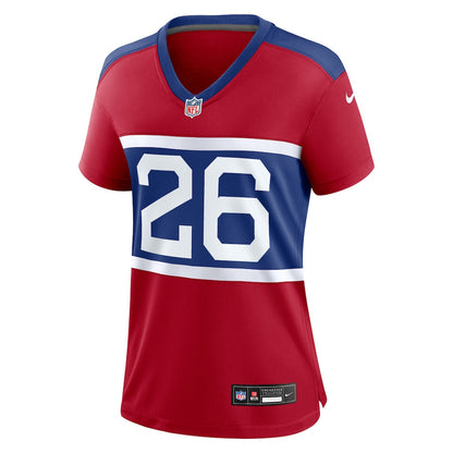 Devin Singletary 26 New York Giants Women's Alternate Game Jersey - Century Red