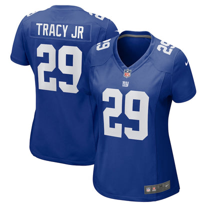 Tyrone Tracy Jr. 29 New York Giants Women's Game Jersey - Royal