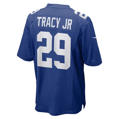 Tyrone Tracy Jr. 29 New York Giants Team Game Men Jersey - Royal