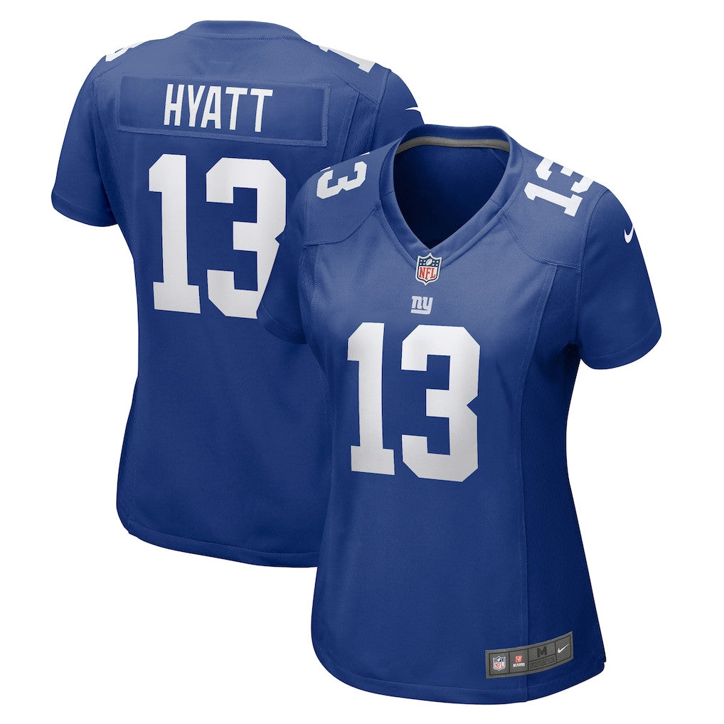 Jalin Hyatt 13 New York Giants Women's Game Jersey - Royal