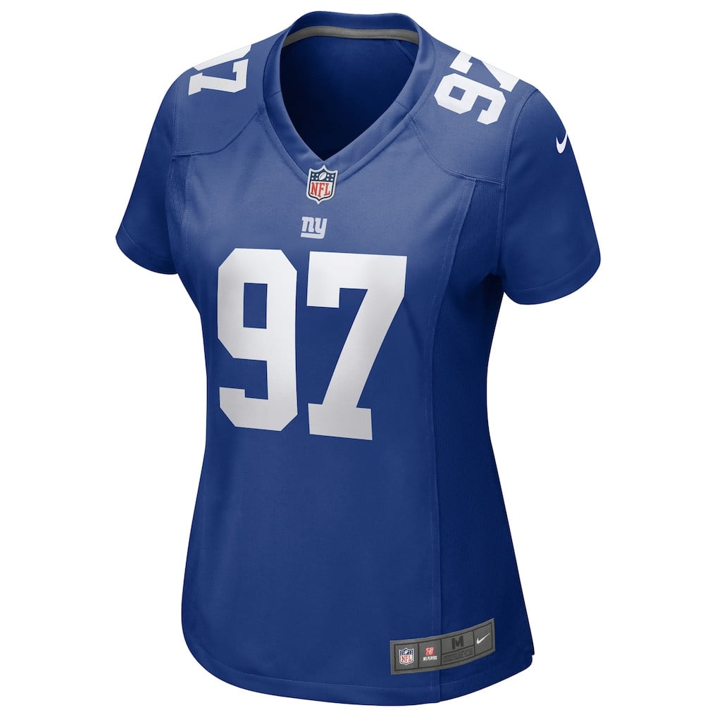 Dexter Lawrence II 97 New York Giants Women's Game Jersey - Royal