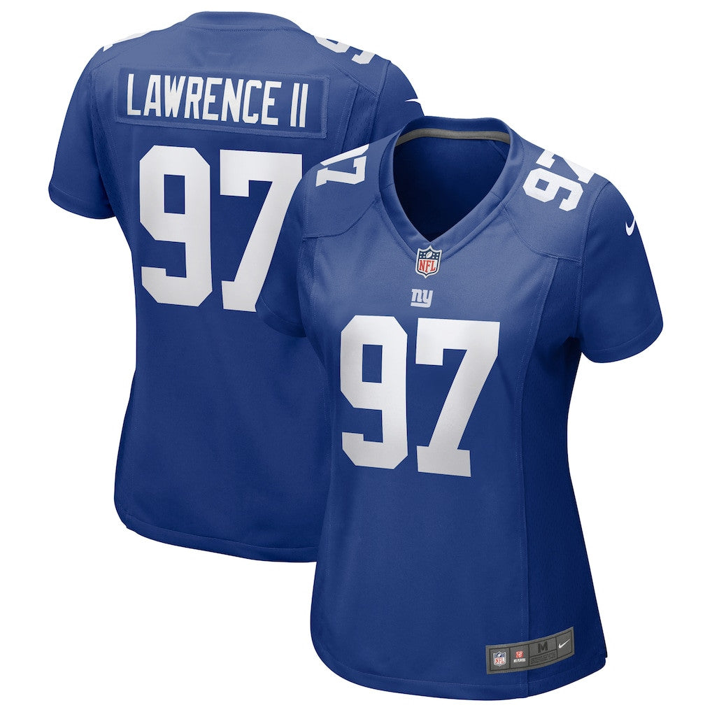 Dexter Lawrence II 97 New York Giants Women's Game Jersey - Royal