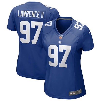 Dexter Lawrence II 97 New York Giants Women's Game Jersey - Royal