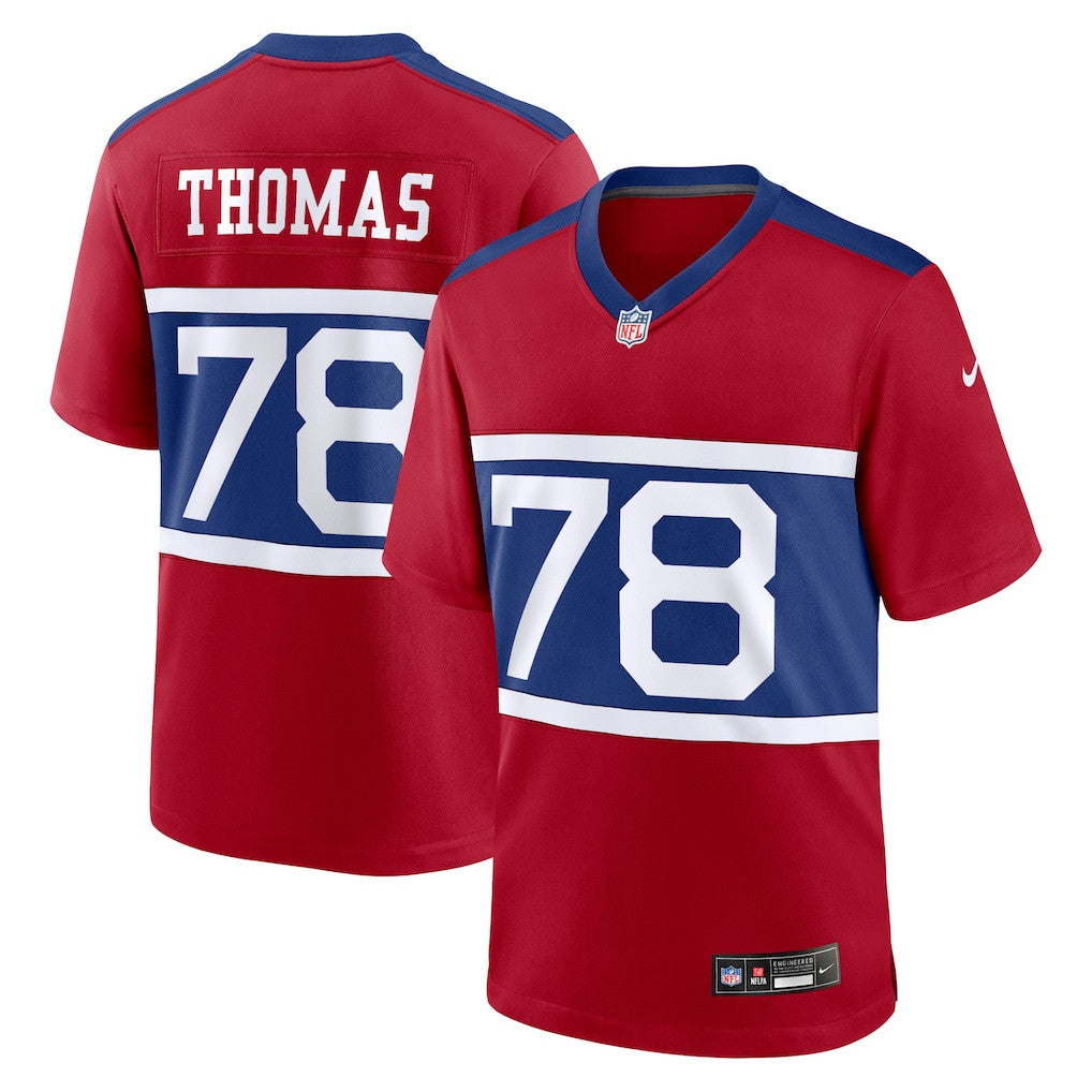 Andrew Thomas 78 New York Giants Alternate Game Men Jersey - Century Red