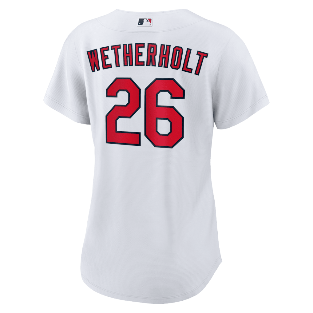 JJ Wetherholt 26 St. Louis Cardinals Women's Home Jersey - White