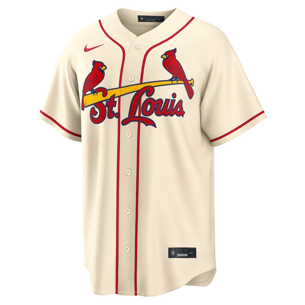 Masyn Winn 0 St. Louis Cardinals Alternate Men Jersey - Cream