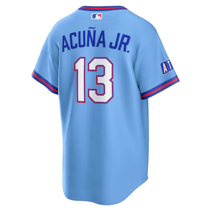 Ronald Acuña Jr. 13 Atlanta Braves 2026 City Connect Jersey - Men, Blue