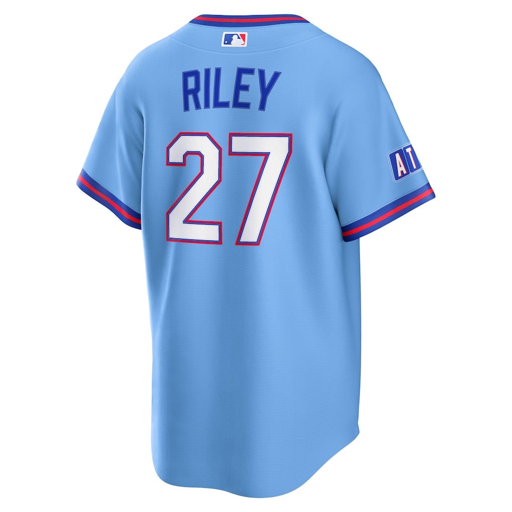 Austin Riley 27 Atlanta Braves 2026 City Connect Jersey - Men, Blue