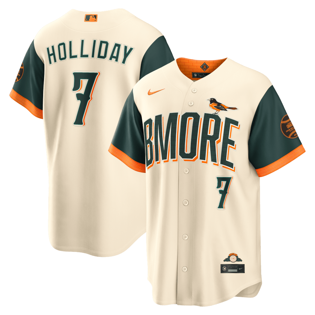 Jackson Holliday 7 Baltimore Orioles 2026 City Connect Jersey - Men, Natural