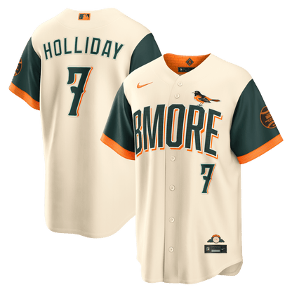 Jackson Holliday 7 Baltimore Orioles 2026 City Connect Jersey - Men, Natural