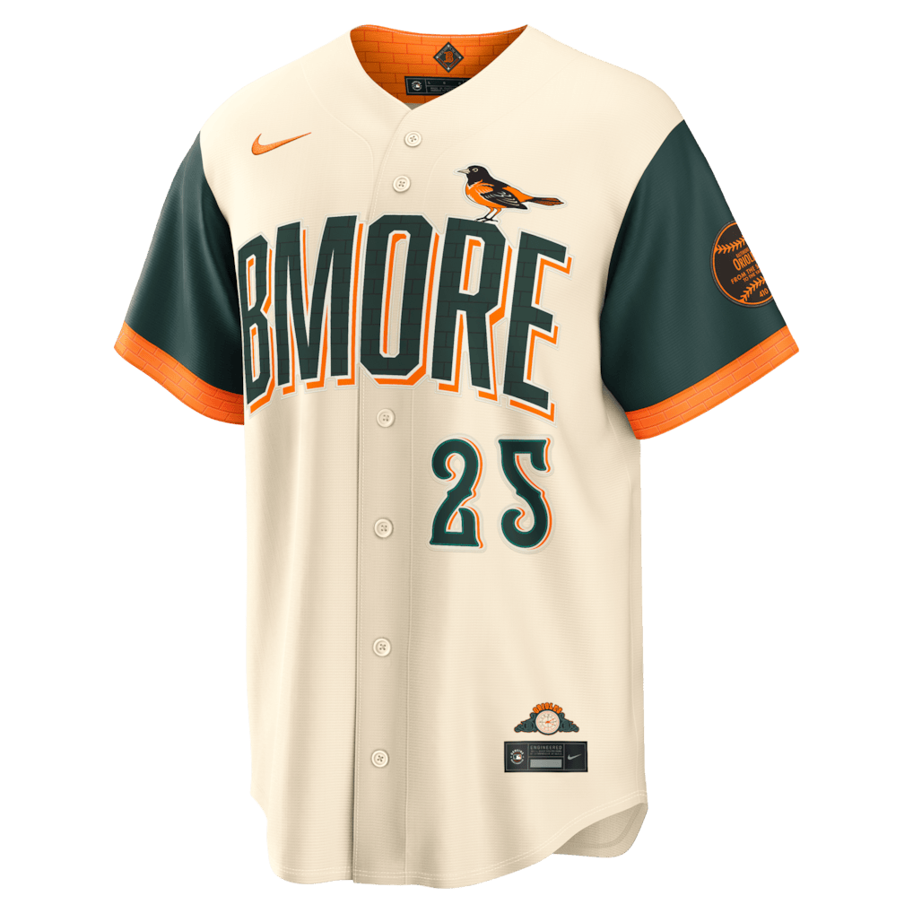 Pete Alonso 25 Baltimore Orioles 2026 City Connect Jersey - Men, Natural