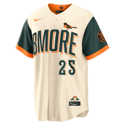 Pete Alonso 25 Baltimore Orioles 2026 City Connect Jersey - Men, Natural