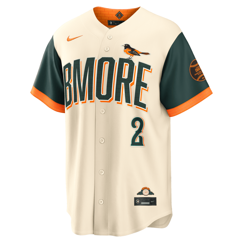 Gunnar Henderson 2 Baltimore Orioles 2026 City Connect Jersey - Men, Natural