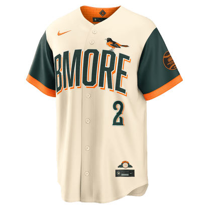 Gunnar Henderson 2 Baltimore Orioles 2026 City Connect Jersey - Men, Natural